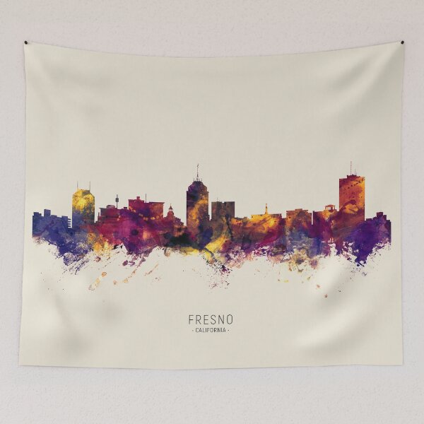 Item preview, Fresno California Skyline designed and sold by ArtPrints.