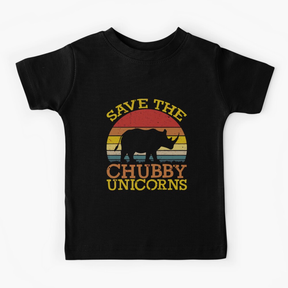 save chubby unicorns t shirt