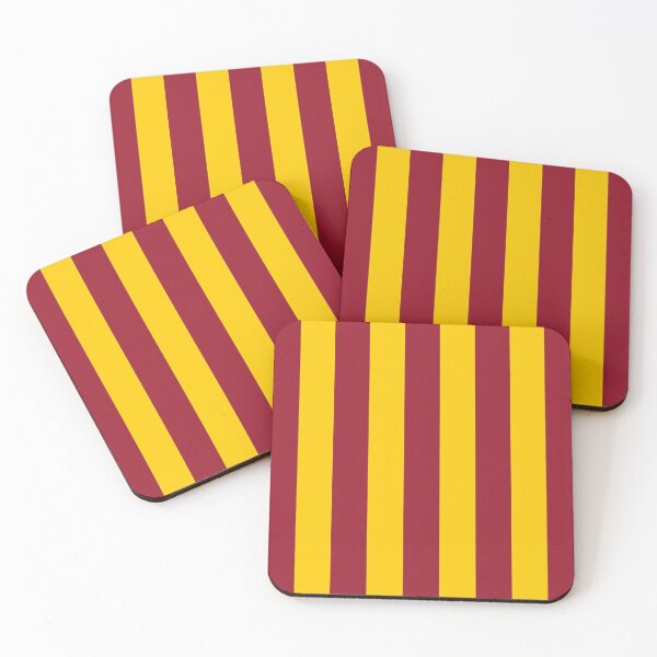 Item preview, Motherwell 1924 Retro Claret & Amber Stripes designed and sold by Sporting Colour.