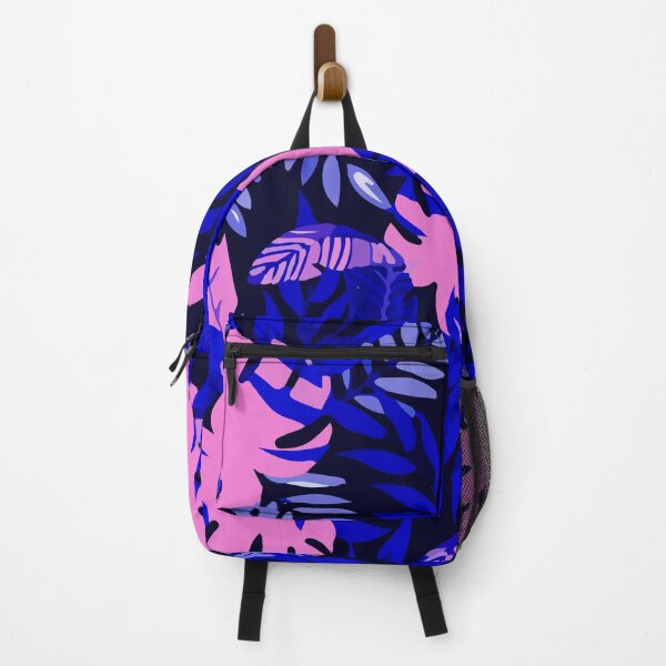 Navy jungle pattern Backpack