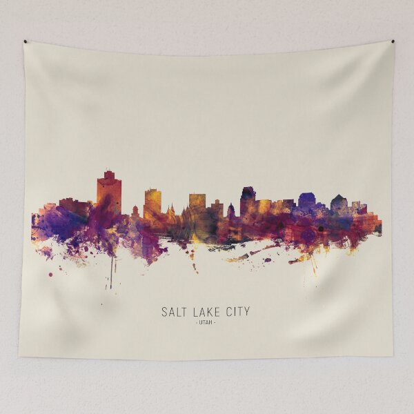 Item preview, Salt Lake City Utah Skyline designed and sold by ArtPrints.