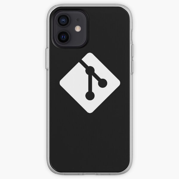 Git for iPhone - White logo iPhone Soft Case