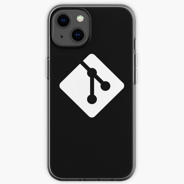 Git for iPhone - White logo iPhone Soft Case