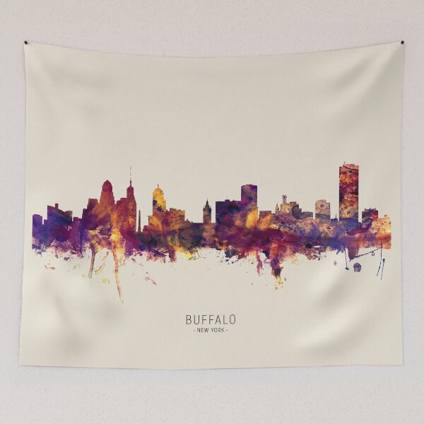 Item preview, Buffalo New York Skyline designed and sold by ArtPrints.