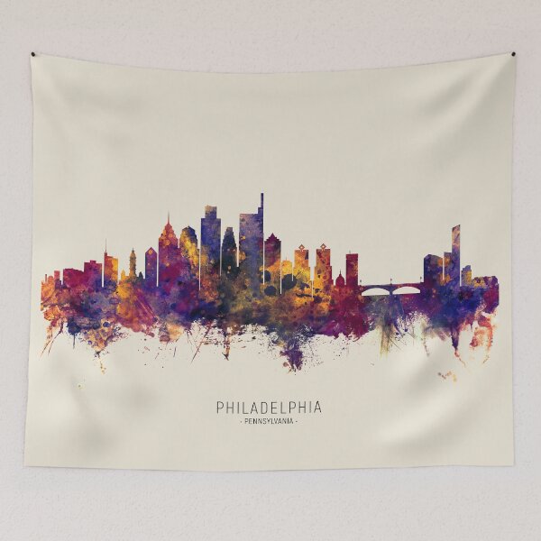 Item preview, Philadelphia Pennsylvania Skyline designed and sold by ArtPrints.