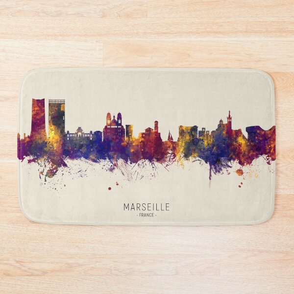 Item preview, Marseille France Skyline designed and sold by ArtPrints.