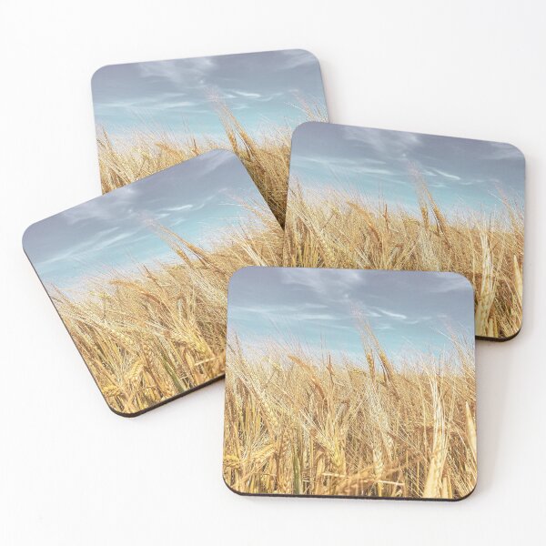 Item preview, Golden Wheat field under blue sky designed and sold by visualteo.