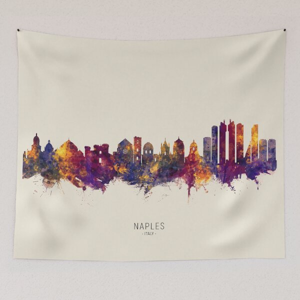 Item preview, Naples Italy Skyline designed and sold by ArtPrints.
