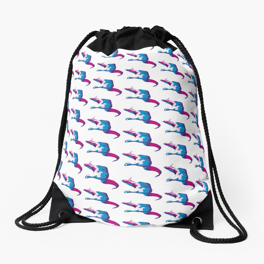 Moray Eel Hand Signal Drawstring Bag