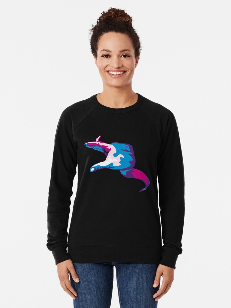 Alternate view of Moray Eel Hand Signal Lightweight Sweatshirt