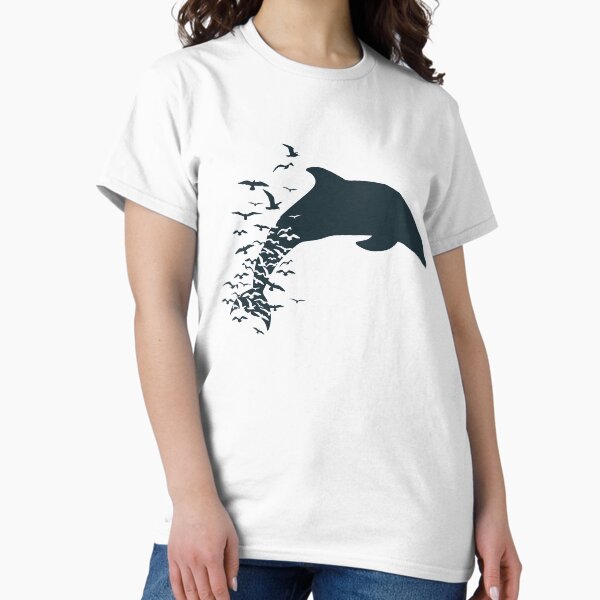 Item preview, Flying Dolphin With Birds designed and sold by ManateesDesign.