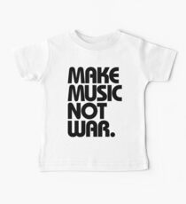 Make Music Not War Baby Tee