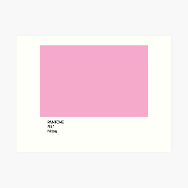 Pastel pink pantone color swatch | Art Print