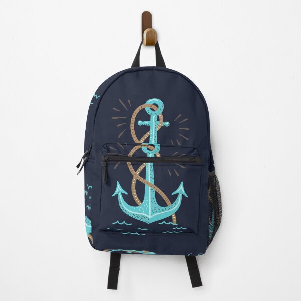 Sea Holiday with anchor (v-2) - Summer & Travel Collection | Vector Artwork | Type Art - Backpack