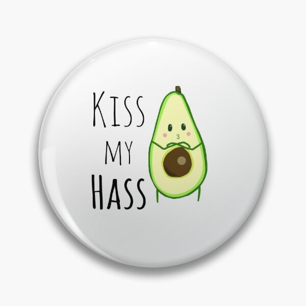 Item preview, Avocado design Kiss my Hass designed and sold by WanderlustBunny.