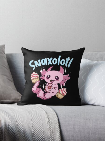 Vista previa del artículo con la obra «Snaxolotl Divertido Axolotl Dulces Snacks Postres Juego de palabras», diseñado y vendido por perfectpresents.