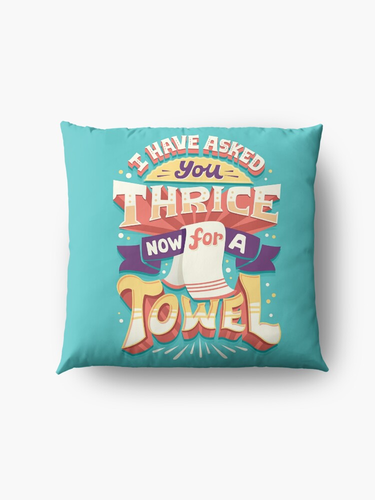 Alternate view of I have asked you thrice  Floor Pillow