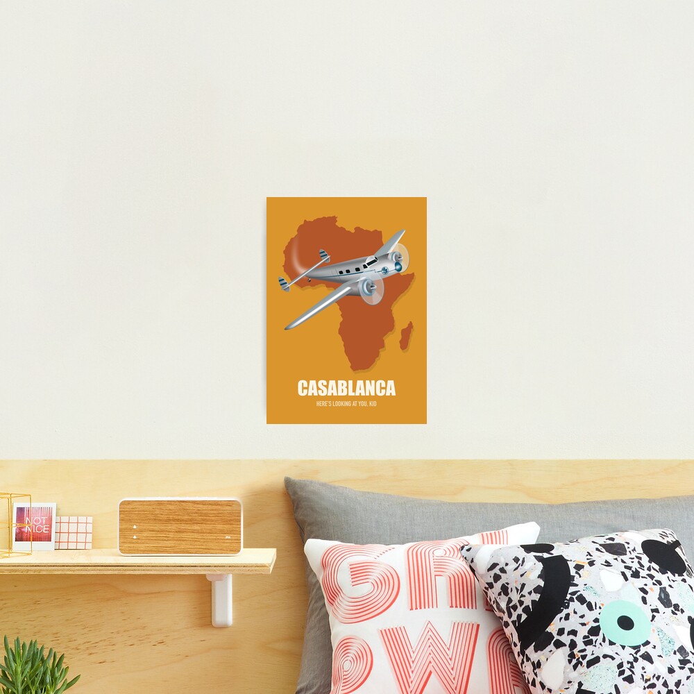 Casablanca - Alternative Movie Poster Photographic Print