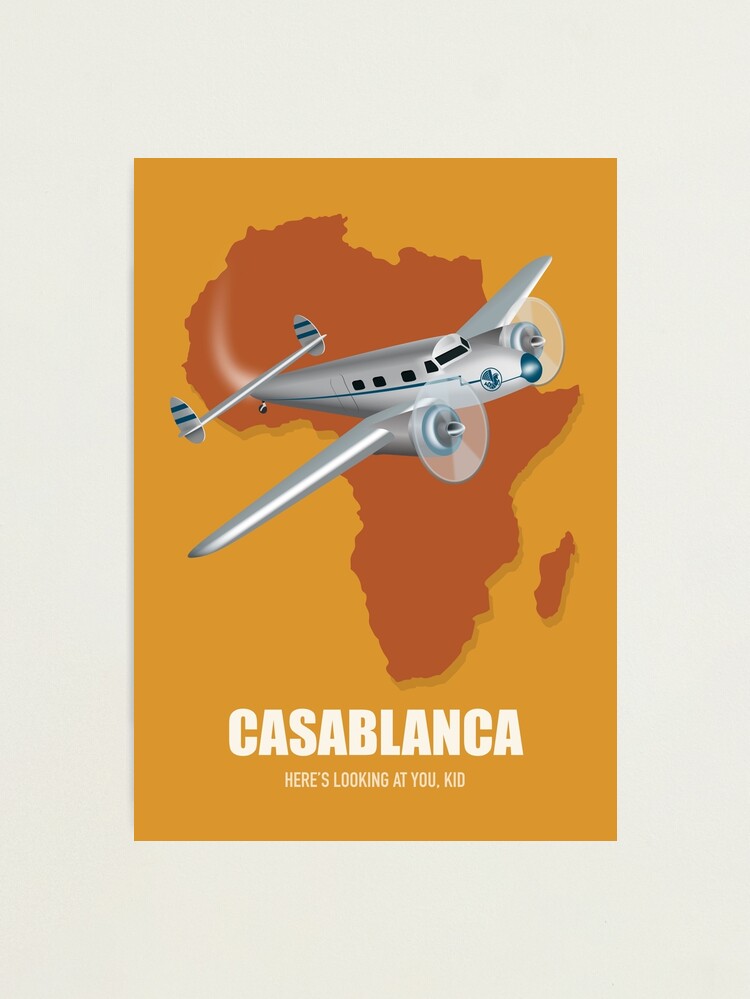 Alternate view of Casablanca - Alternative Movie Poster Photographic Print