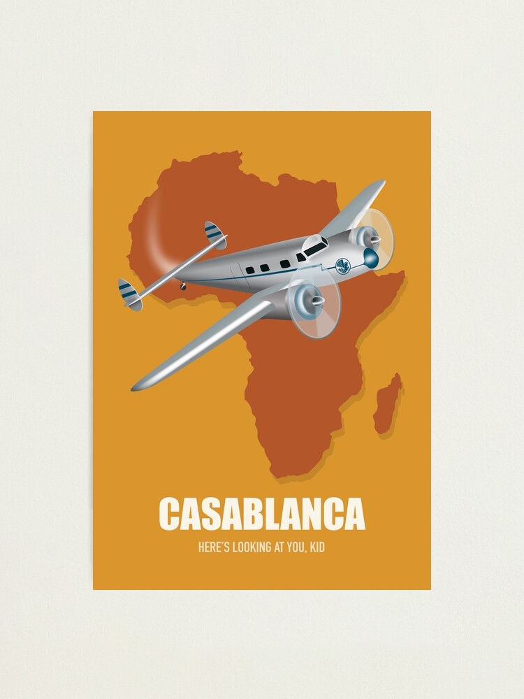 Alternate view of Casablanca - Alternative Movie Poster Photographic Print