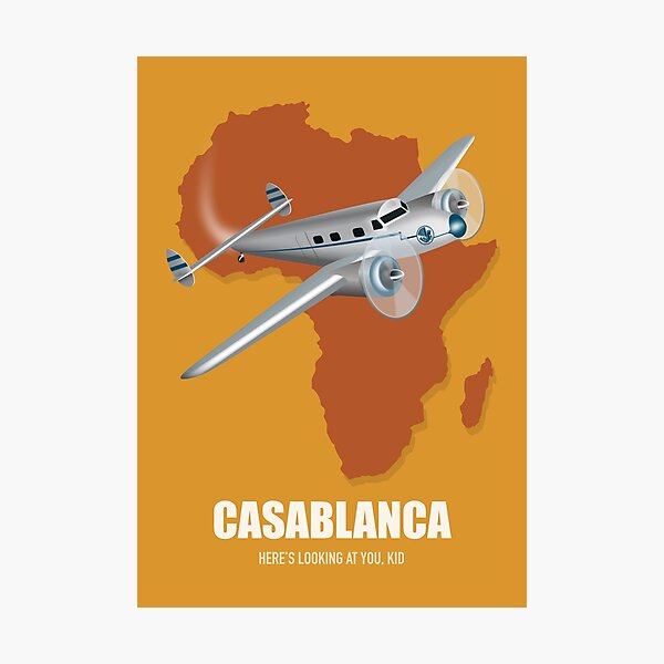 Casablanca - Alternative Movie Poster Photographic Print
