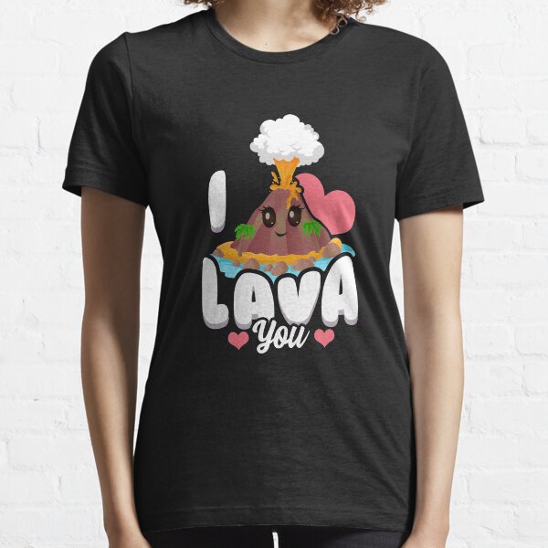 Funny I Lava You Volcano Valentine's Day Pun Essential T-Shirt