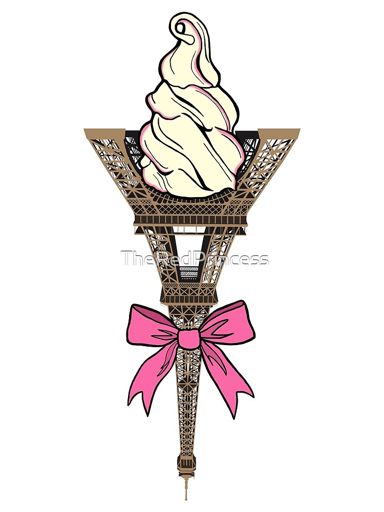 "Eiffel tower + Ice cream = Eiffel cream " Poster for Sale by