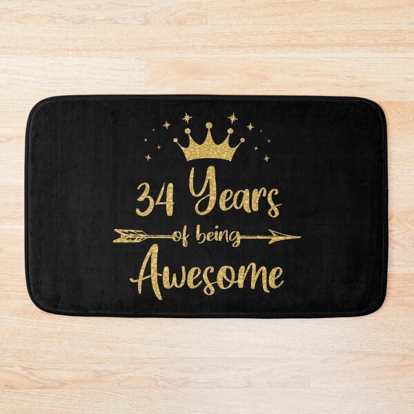Item preview, Womens 34 Years Of Being Awesome Women 34th Happy Birthday product designed and sold by Grabitees.