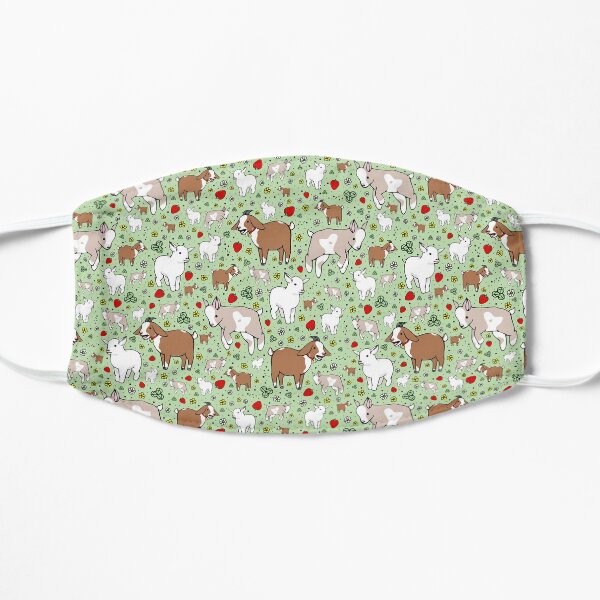 Goats in Green Flat Mask