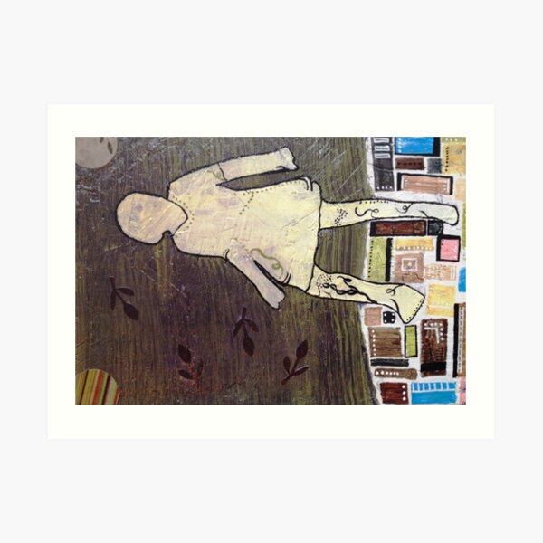 She Steps Art Print