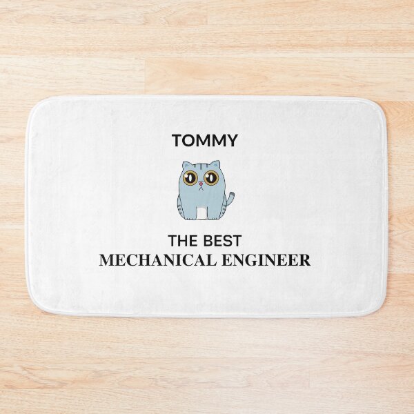 Item preview, Mechanical engineer cat cute designed and sold by OneTimeEngineer.