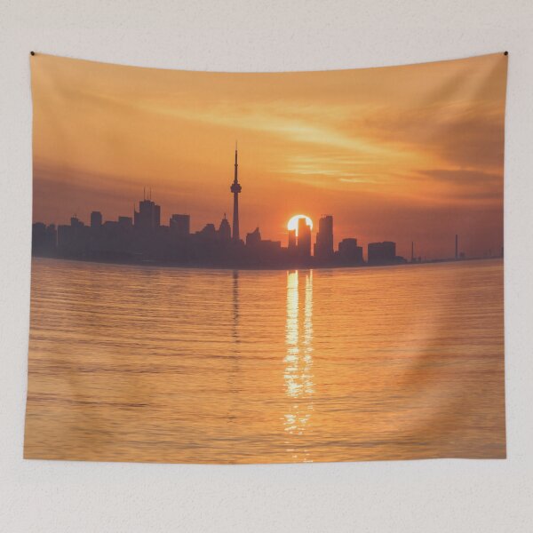 Item preview, Solar Power Split - Toronto Skyscrapers Dividing the Sunrise designed and sold by Georgia Mizuleva.