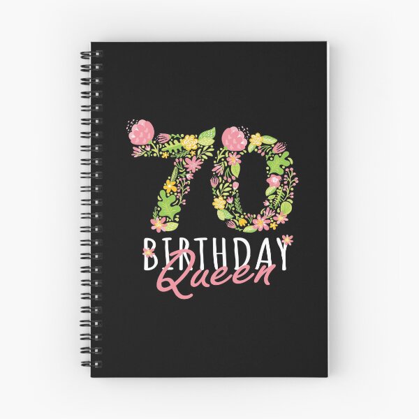 Item preview, 70th Birthday Queen 70th Years Old Woman Floral B-day Theme graphic designed and sold by Grabitees.