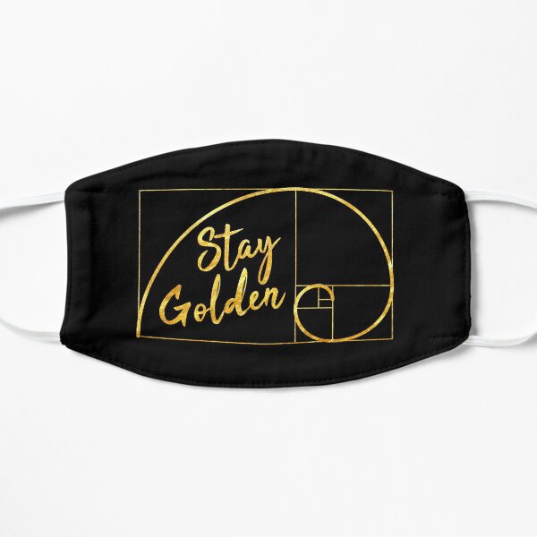 Stay Golden Ratio Flat Mask