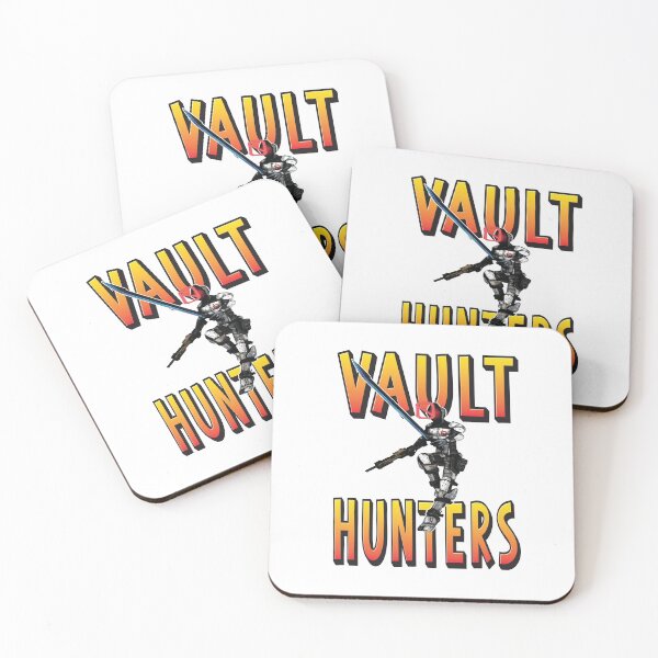 Zer0 The Assassin Vault Hunters Borderlands Coasters (Set of 4)