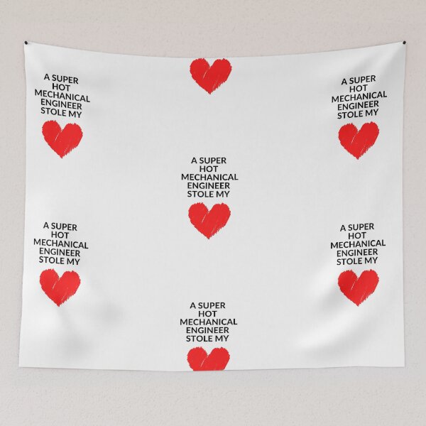 Item preview, Hot Mechanical Engineer Stole my Heart  Funny mechanical engineering quote designed and sold by OneTimeEngineer.