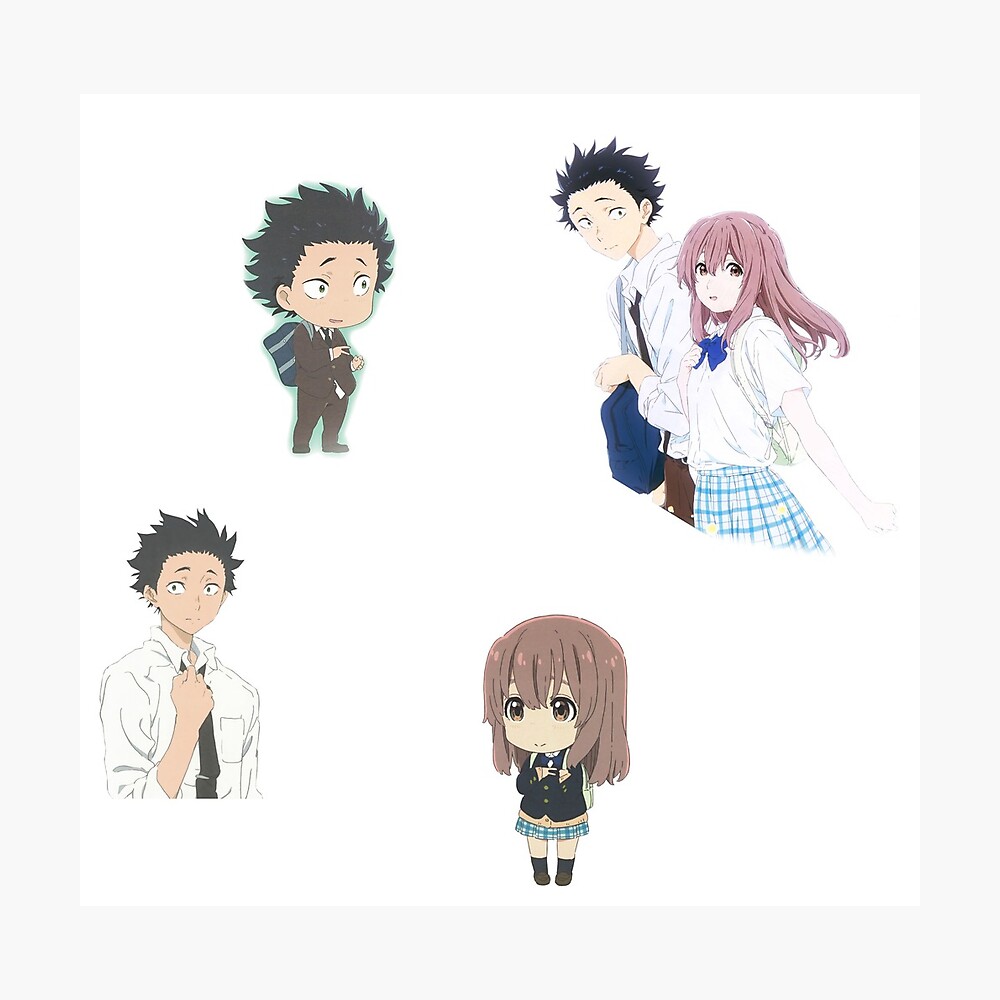 A Silent Voice Koe No Katachi Mix Compilation Poster By Anime Dude Redbubble