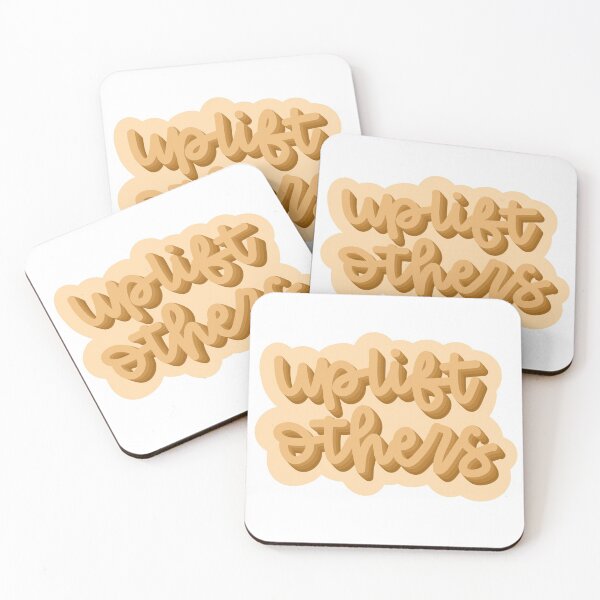 Item preview, Uplift Others Calligraphy Bubble Letter Quote designed and sold by Sarah Stone.