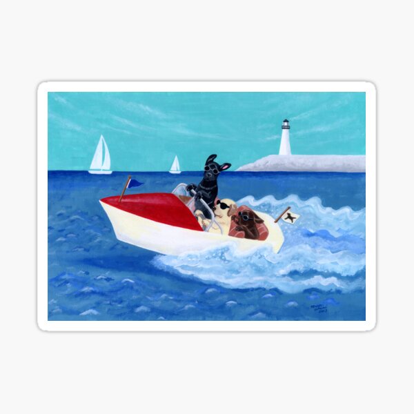 Cool Summer Labradors Sticker
