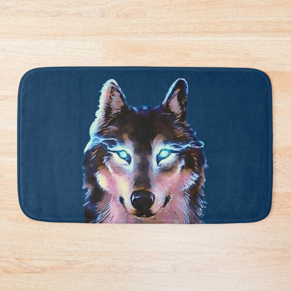 Item preview, Wolf with green shining eyes designed and sold by helenkaiy.