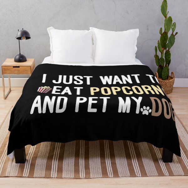 Item preview, i just want to eat popcorn and pet my dog / funny / Humor / Joke / Gift / Popcorn Eater / Gift for Popcorn Lover / Popcorn Fan / Popcorn Addict designed and sold by Chamssou.