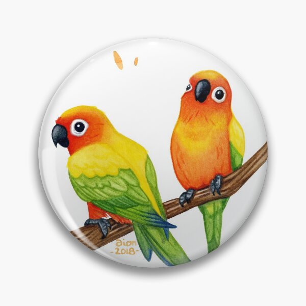 Item preview, Sun Parakeets  designed and sold by Delphine Dion.