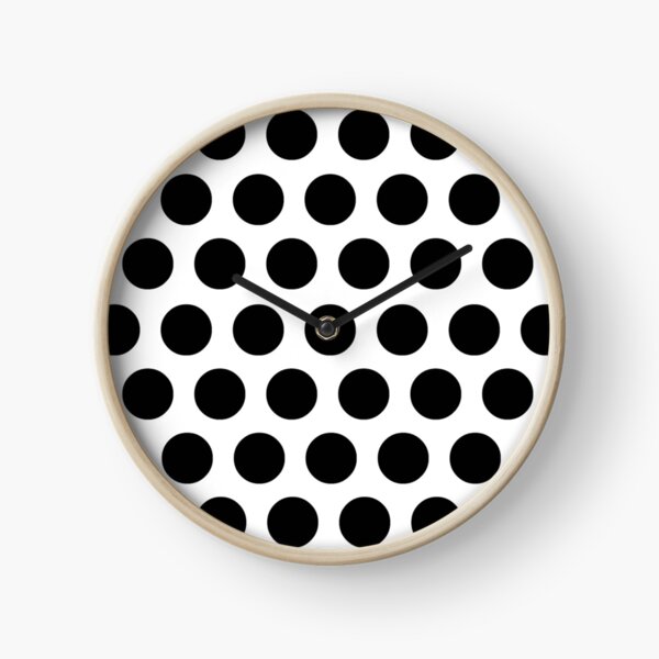 Cadillac Black Dots 50s Rock And Roll Clock