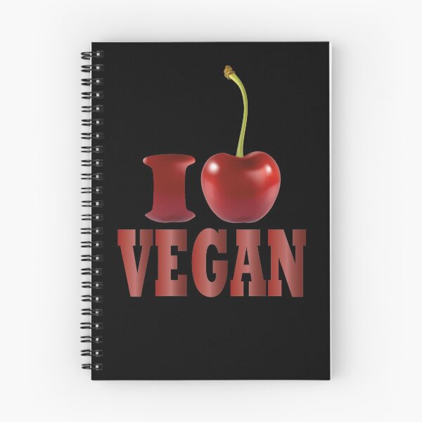 Item preview, I love vegan / Cherry design for vegan lover designed and sold by greatatlas.