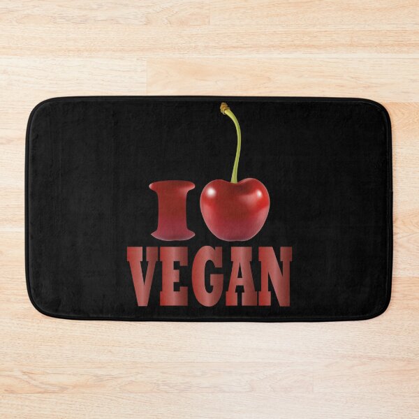 Item preview, I love vegan / Cherry design for vegan lover designed and sold by greatatlas.