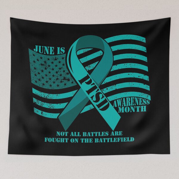 Item preview, June PTSD Awareness Month  designed and sold by Warrior Veteran Clothing.