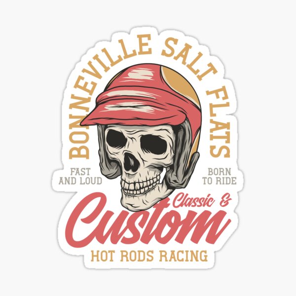 Bonneville salt flats hot rods racing Sticker