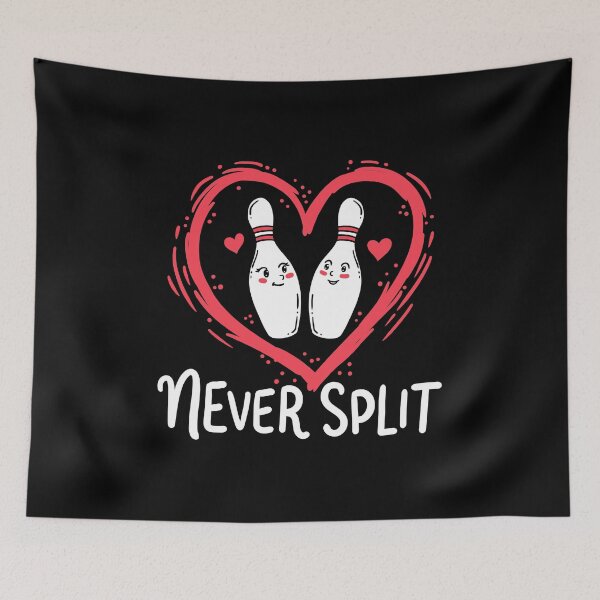 Item preview, Never Split Bowling Pins Sport Valentine's Day designed and sold by haselshirt.