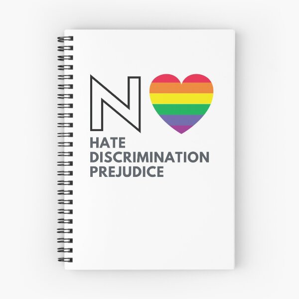 Item preview, No Hate - Discrimination - Prejudice LGBTi Pride 2020 designed and sold by LunaGiftDesigns.
