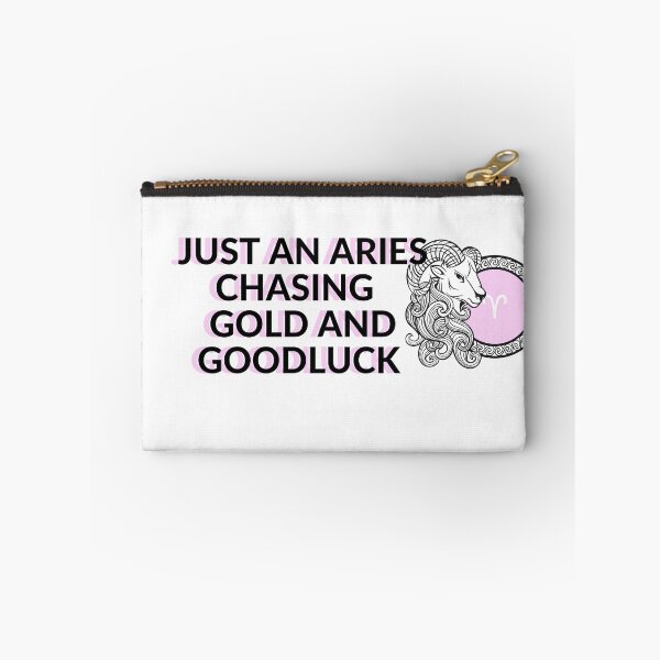 Item preview, Just an Aries chasing Gold and Goodluck designed and sold by zodiacword.